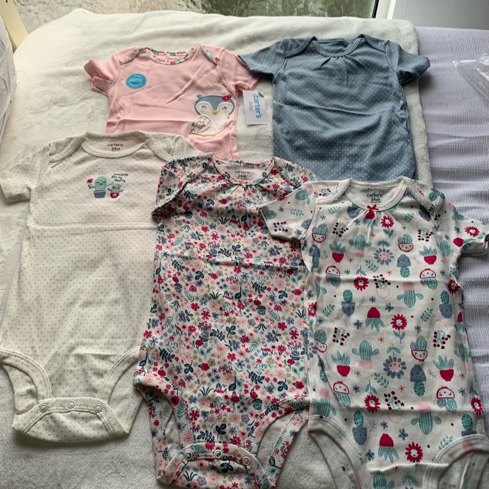Cárter bundle of 5 onesies